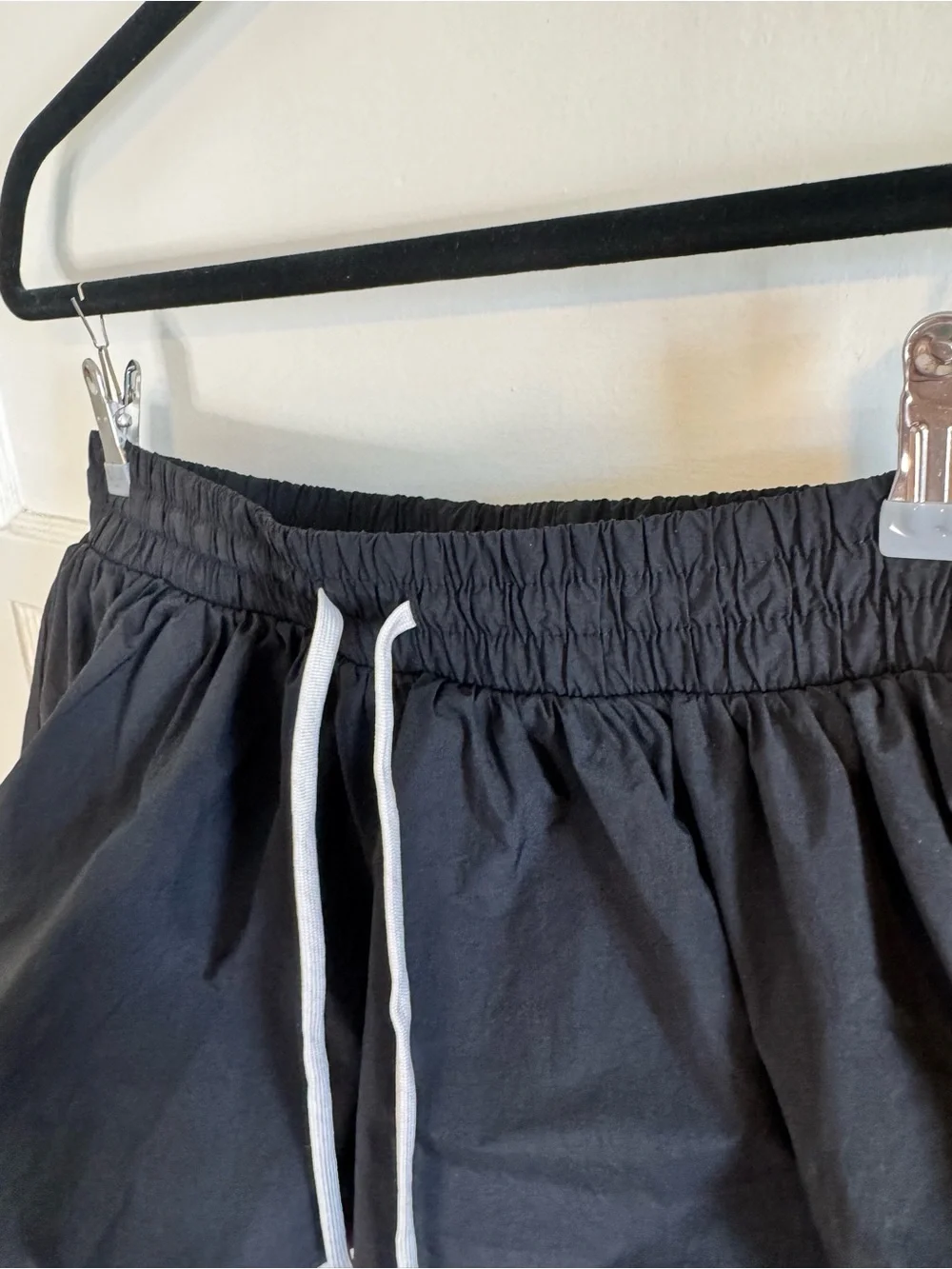 NWT Anthropologie Black & White Piped Athletic Mini Skort Size Small